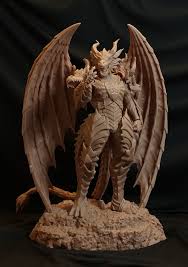 King Ghidorah Armour Suit Prototype 3d Print By Geng Gi Lion Sculpture Print Statue