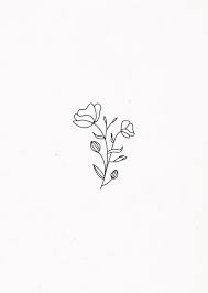 Flowers tumblr drawing at paintingvalley com explore collection. Flower Illustration Line Art Tattoos Flower Illustration Flower Drawing