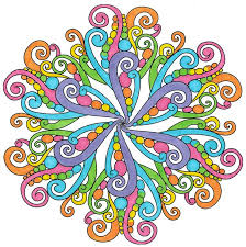 You can tear the book apart and hang the pages on your wall. Mandala Already Colored Coloring Pages Novocom Top