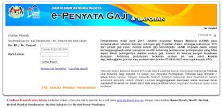 Semakan penyata gaji online e penyata & laporan penjawat awam. Pengumuman Penting Sistem E Penyata Gaji Laporan
