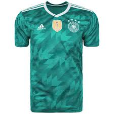 Das trikot hat den rückenaufdruck gnabry 20 (siehe. Adidas Dfb Away Jersey Herren Auswartstrikot Wm 2018 Grun Br3144 Sporthaus Marquardt Online Shop Fur Sportbekleidung Mode Schuhe