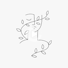 Decrire Fleurs Tattoo Fleurs Outline In 2021 Line Art Drawings Abstract Face Art Art Drawings Simple