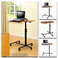 Portable Laptop Table Desk Cart Adjustable Rolling Trolley Notebook Pc Stand New Table Desk Laptop Table Portable Laptop