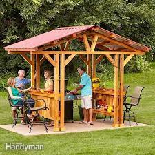 You Can Entertain And Feed Your Guests Without Ever Having To Leave Your Shish Kebabs Unattended If You Re Looking For Ou Grill Gazebo Diy Gazebo Gazebo Plans
