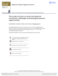 Bagian ini berisi tentang teori dan literatur yang dirujuk dan dikaitkan dengan tulisan. Pdf The Study Of Slums As Social And Physical Constructs Challenges And Emerging Research Opportunities