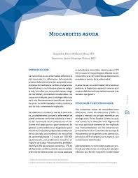 Otras causas de miocarditis pueden ser Miocarditis Aguda By Sociedad Colombiana De Pediatria Issuu