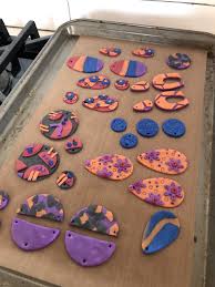 Polymer clay letter stamp, mini alphabet letter stamp, cookie, fondant, polymer clay decorating tool, diy craft making tool, initial jewelry. 8 Polymer Clay Slabs And Earrings To Make With Sculpey Premo Metallics Kit Handmade Happy Hour