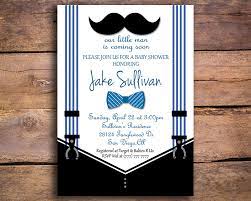 Bowtie And Mustache Printable Baby Shower Invitation The Baby Bee