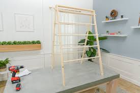 Amish wooden clothes drying rack plans How To Make A Diy Laundry Drying Rack Dunn Diy