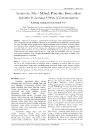 Https Media Neliti Com Media Publications 222421 Semiotics In Research Method Of Communic 36ff2720 Pdf