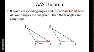 In 2 congruents triangles, the corresponding angles and the corresponding sides are equal. Proving Triangles Congruent By Aas And Asa Youtube