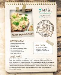 With 70 Protein Calories It S Easy To Fill Up On Our Chicken Stuffed Portobello Dish Mediweight Loss Recipes Delicious Healthy Recipes Low Calorie Recipes