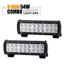 9 10 Inch Led Work Light Bar Off Road Driving Lamps Backup Bumper Reverse Front Grille Guard Light Truck Boat Atv Ford F150 F250 4x4 Jeep Comanche Jk Pickup Dodge Ram Drw