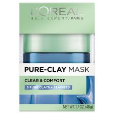 L Oreal Paris Pure Clay Mask Clear Comfort 1 7oz Pure Clay Mask Clay Masks Pure Products