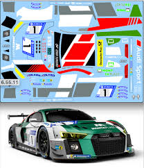 Car audi audi r8 2010 spyder quattro mans 2011 special edition 24h v10 razor selection plus sport widescreen. Decal Audi R8 Lms Gt3 1 Audi Sport Team Land