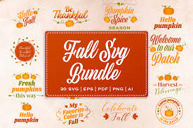 Use these free fall svg files to make fall crafts or fall home decor. Fall Svg Bundle With Bonus Elements Graphic By Simply Swapnil Creative Fabrica