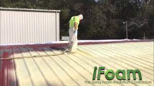 Spray Foam Metal Roof Coatings Ifoam Llc 334 380 9550 Montgomery Prattville Auburn Youtube