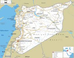Nine maps cover parts of syria. Detailed Clear Large Road Map Of Syria Ezilon Maps