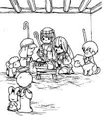 These coloring sheets tell the story of jesus through pictures. Coloring Nativity Coloring Pages Nativity Coloring Precious Moments Coloring Pages