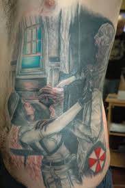 See more ideas about resident evil tattoo, resident evil, evil tattoos. Jill Encountering A Zombie From Resident Evil Resident Evil Tattoo Evil Tattoo Resident Evil