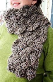 Free scarf knitting patterns that keep you cozy with thick warm fabric created with cables, textured stitches, or bulky yarns. 10 Cable Scarf Free Knitting Patterns Blog Nobleknits