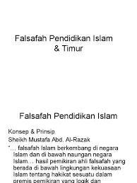 Falsafah Pendidikan Islam Timur