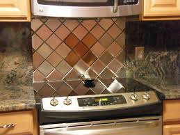 Webstaurantstore has fast shipping, wholesale pricing, and superior service. 4 X 4 Brushed Stainless Steel Backsplash Harlequin Pattern Integrated With 4 X 4 Copp Stainless Steel Tile Stainless Steel Tile Backsplash Steel Backsplash