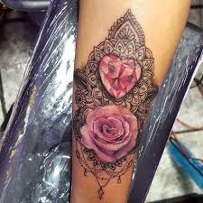 Stone Rose W Lace Tattoos Lace Tattoo Jewelry Tattoo