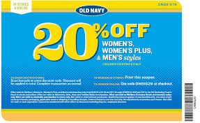 Old Navy 20 Off Printable Coupon Printable Coupons Clothing Coupons Old Navy