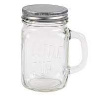 Wholesale Glass Mason Jar with Lid and Handle - 9oz - Clear ...
