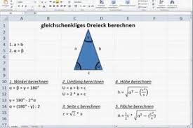 Video Gleichschenkliges Dreieck Berechnen So Geht S