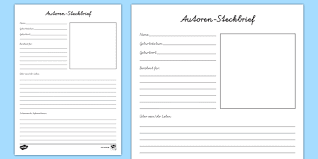 We did not find results for: Autoren Steckbrief Arbeitsblatt