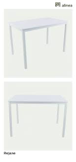 Alinea Rejane Table De Repas Rectangulaire Blanche L110cm 2 A 4 Convives Meubles Salle A Manger Et Cuisine Tables Fix Folding Table Home Decor Furniture