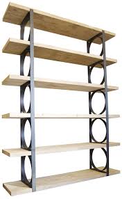 Accessories Furniture Attractive Metal And Wood Bookcase With Circle Shelf On Black Iron Divider Cool And Classic Endustriyel Mobilya Mobilya Ahsap Isciligi