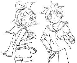 This is my first ever lineart coloring video.all colored by mouse.!!! Vocaloid Coloring Pages Coloring Home