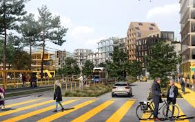 Kungens kurva, skandinaviens största handelsplats, växer och utvecklas till en urban stadsdel med bostäder, skolor och service. Kungens Kurva Utvecklas Fran Handelsplats Till Urban Stadsdel