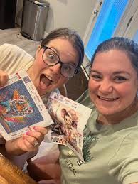 Diamond art in memory of pet