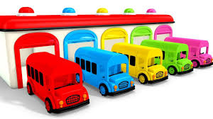 Colors For Children To Learn With Color Bus Toy Colours For Kids To Learn Learning Videos Coloring For Kids Learning Colors Abc Songs
