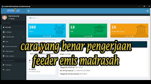 Panduan penggunaan aplikasi feeder emis madrasah (emis offline). Cara Yang Benar Pengerjaan Aplikasi Feeder Emis Madrasah Versi 1 0 Youtube