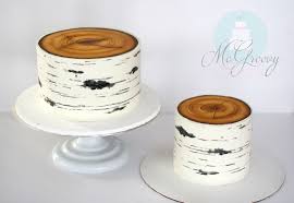 Birch Tree Wedding Cake Tutorial Fox Family Birch Tree Log Cake Mcgreevy Cakes Birch Tree Cakes Log Cake Tree Trunk Cake