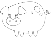 Free printable of animals coloring pages are a fun way for kids of all ages to develop creativity, focus, motor skills and color recognition. Pig Coloring Pages