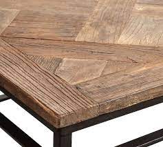 Vidaxl solid sheesham wood coffee table 27.6 tea sofa end couch accent table by vidaxl (1) sale. Parquet 54 Rectangular Reclaimed Wood Coffee Table Pottery Barn