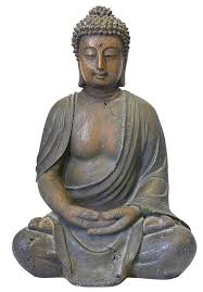 Large Sitting Buddha Statue Decor 16 Outdoor Garden Zen Spiritual Yoga Figure Buddha Deko Statuen Buddha Meditation
