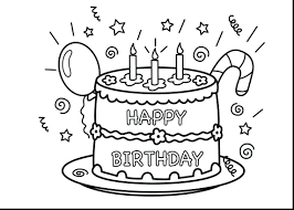 Stunning unicorn cake coloring pages for kids printableoloring free pictures toolor. Happy Birthday Cake Coloring Pages Coloring And Drawing