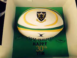 Northampton Saints Rugby Ball Replica Cake Rugby Cake Tom Cake Northampton Saints