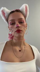 Say it for me kitty 🐈‍⬛ #cat #halloween #marie #aristocats #catwoman  #halloweencostume #catcostume #whitecat #mariearistocats