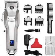 The hair clipper is made of high quality stainless steel, which is safe to use on all types of hair. Amazon Com Audoc Professional Cordless Hair Clippers For Men Rechargeable Beard Trimmer Low Nosie Home Barber Hair Cutting Kit Set For Men Kids Pet With An All Metal Housing Led Display Beauty