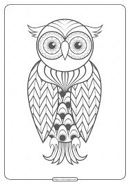 Parents may receive compensation when you click through and purchase from links contained on this website. Free Printable Owl Pdf Animals Coloring Pages 010