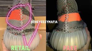 The sole of the real shoe looks straight, whereas the fake one is a bit wavy. How To Spot Fake Yeezy Trainers Bbc News