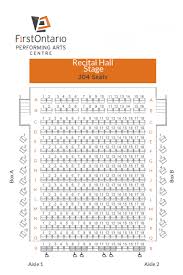 view seat maps for all venues at the firstontario performing